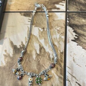 Brighton Silver and Green Necklace
